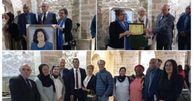 32 فنانًا من المغرب والعالم يُحيون المعرض الوطني الثالث لتيار “النزعة الخطوطية” من قلب باب برج مراكش بالصويرة