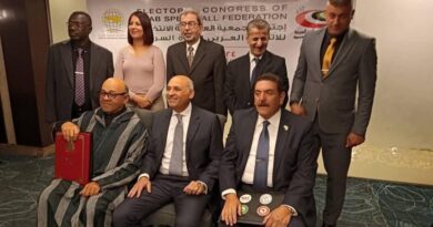 8 ميداليات للبنان في البطولة العربية لكرة السرعة  وتجديد إنتخاب هاشم عضواً في المكتب التنفيذي