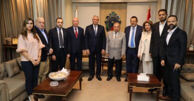 إستقبل المدير العام للأمن العام اللواء حسن شقير وفداً من نقابة الصحافة في لبنان