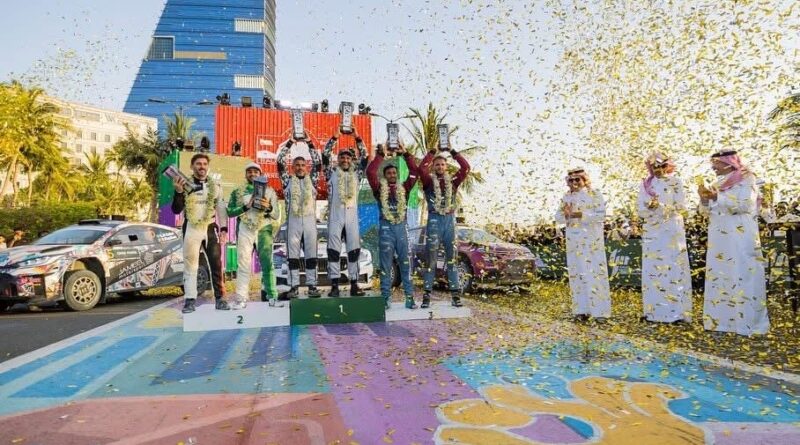 سيطرة العطية وكاريرا للفوز بـرالي السعودية  بدعم من جميل لرياضة المحركات في جدة