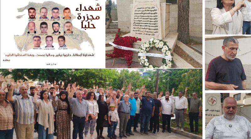 منفذية عكار في القومي تحية ذكرى شهداء مجزرة حلبا.. وتضع أكاليل ورد