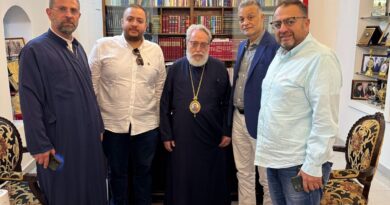 وفد لجنة التضامن اللبنانية الروسية يلتقي بالمطران كفوري